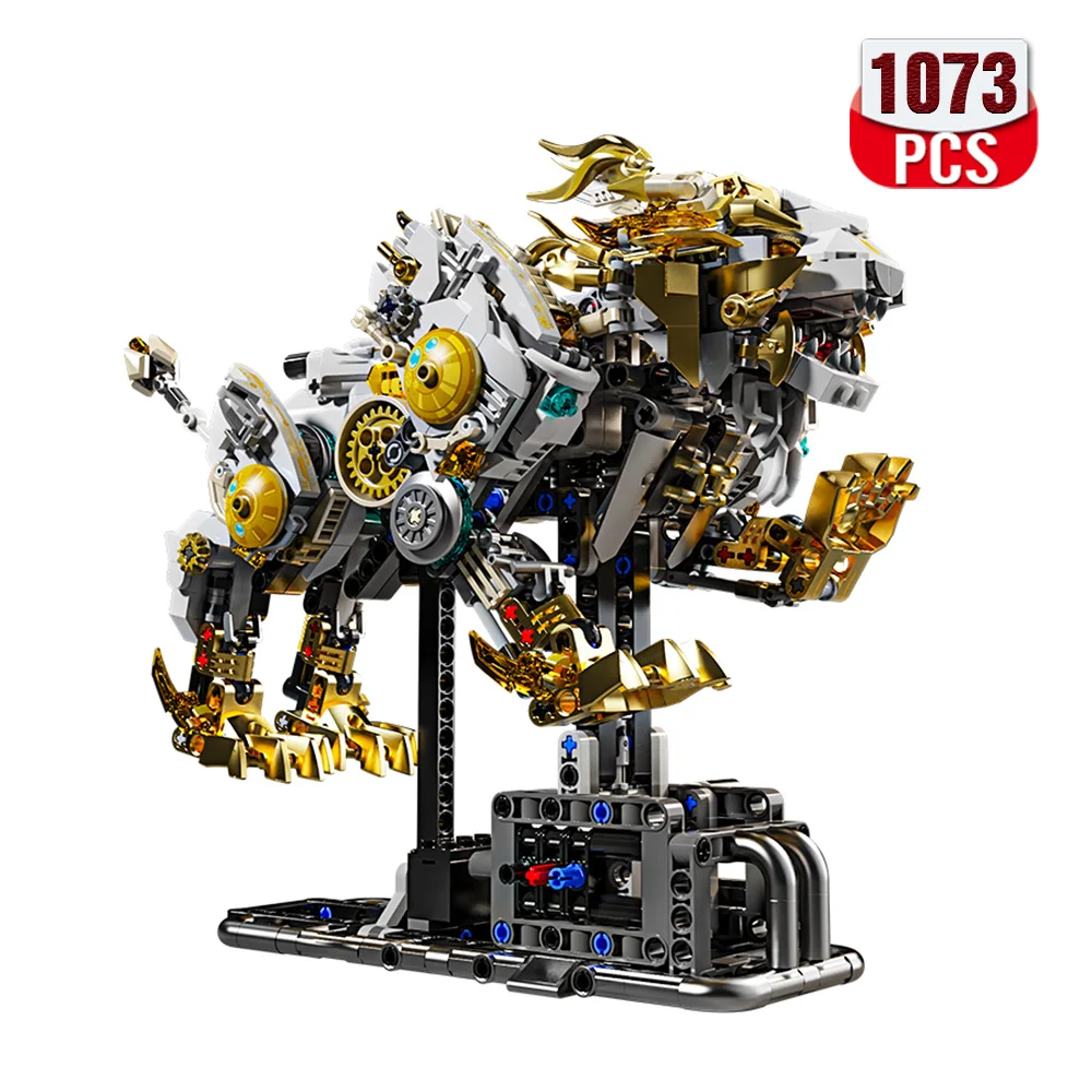 

Идеи Механический конструктор льва с подсветкой, коллекционный набор для взрослых, сборка и демонстрационная модель для декора дома или офиса