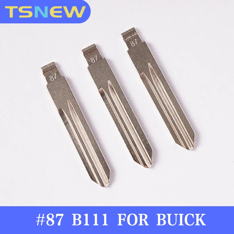 10Pcs/Lot #87 Metal Blank KD Blade B111 For Buick LaCrosse Remote Blade For KD VVDI Flip Remote NO.87 Blade Locksmith Tool