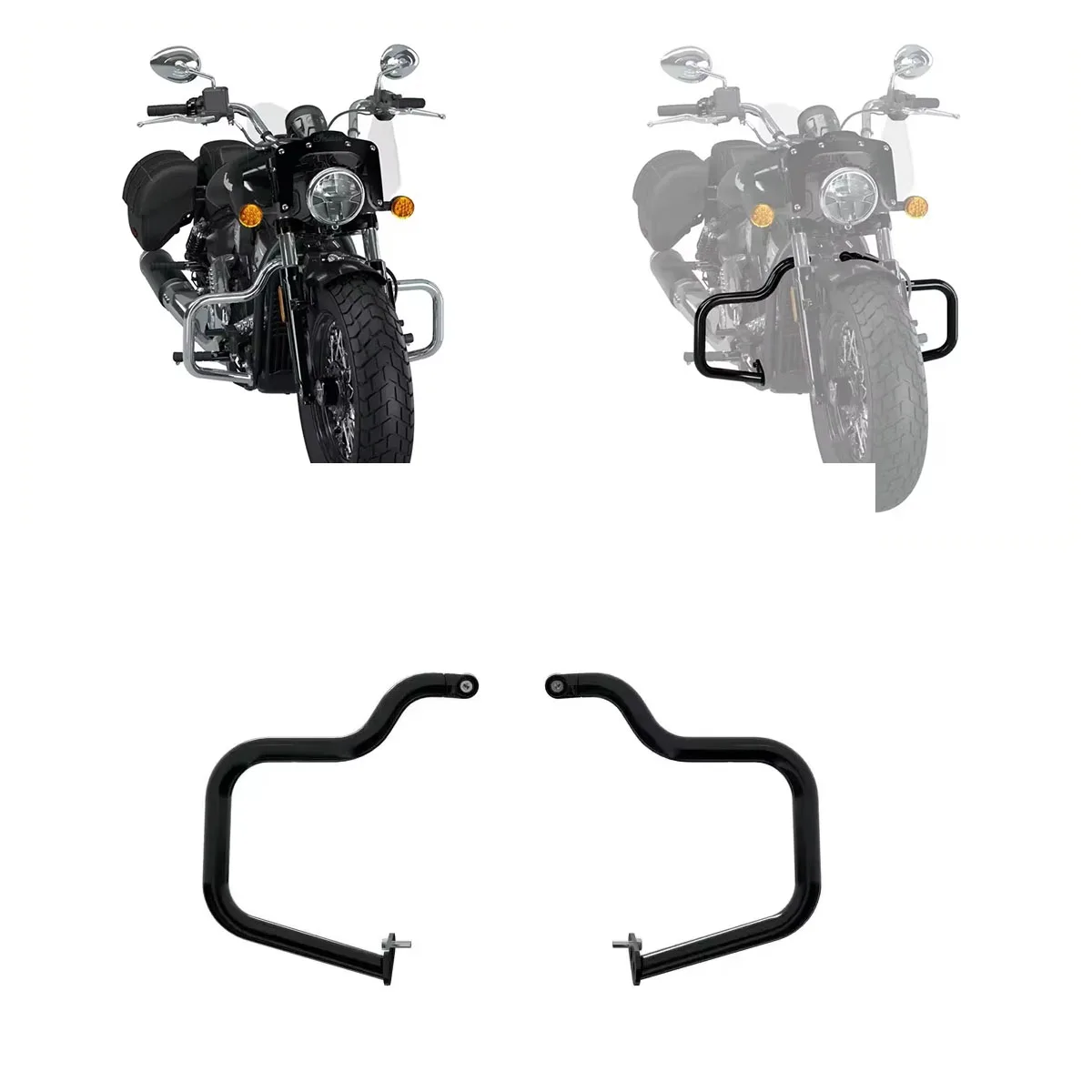 

Motorcycle Engine Guard Rear Highway Crash Bars For Indian 25 Scout Bobber