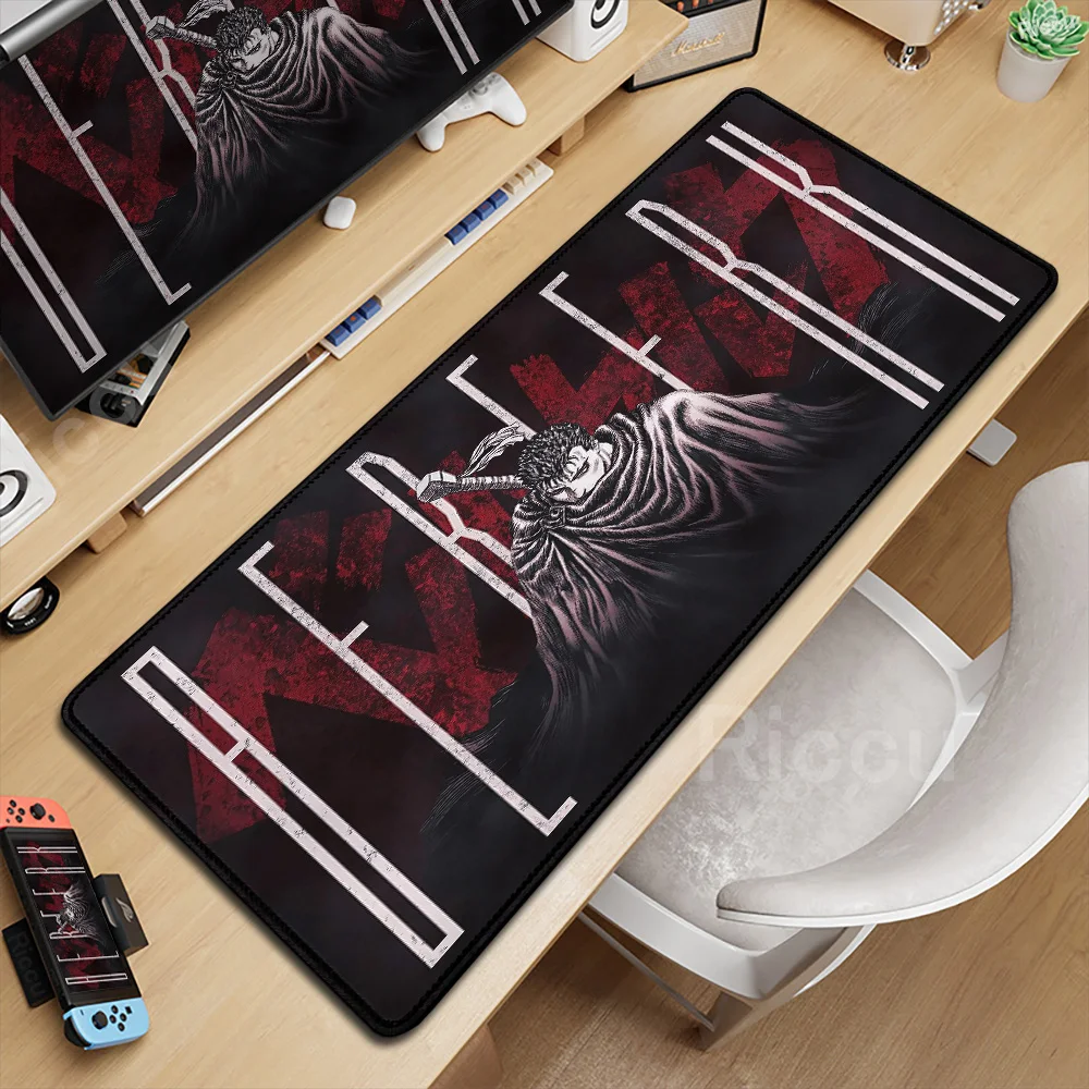 Large Size Keyboard Laptop Mice Pad Speed Desk Guts Sword In Berserk Deskmats Berserk Guts Gaming Mouse Pad Computer Accessories