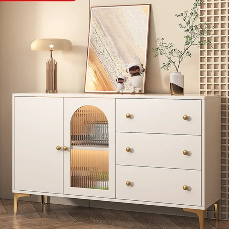 

Solid Wood Sideboard French Modern Minimalist Locker Integrated Wall Cabinet Living Room Side Cabinet Storage Cabinet