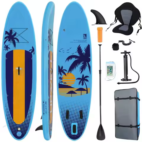 11'/10'6" Inflatable Stand Up Paddle Board with SUP Accessories, Non-Slip Comfort Deck for Youth &amp; Adults