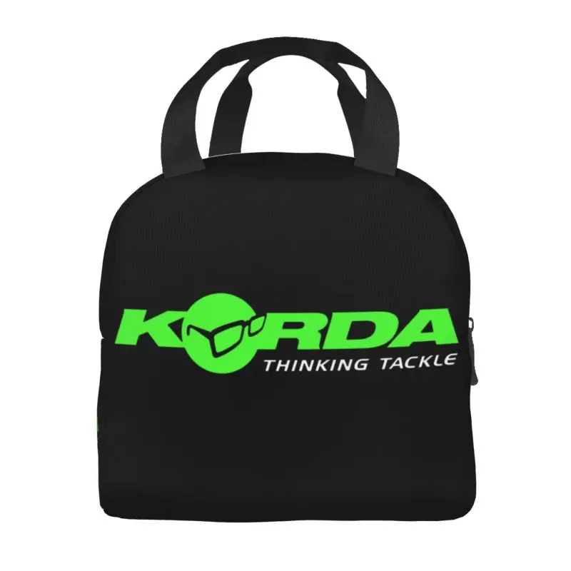 Kordas Fishing Logo Insulated Lunch Bags for Fish Carp Fisherman Gift Portable Thermal Cooler Food Lunch Box Kids School