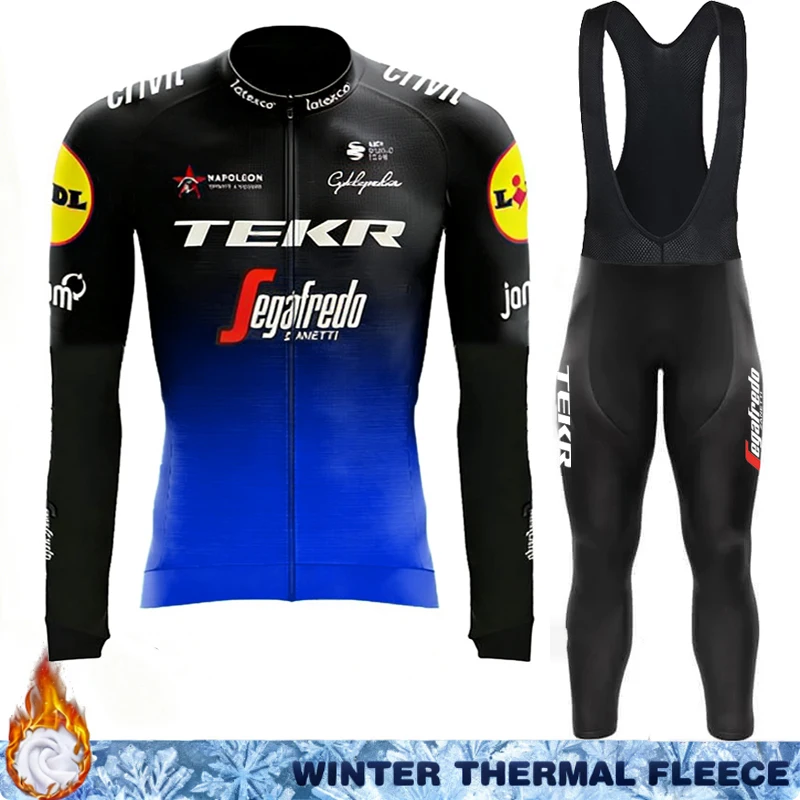 

Bike Jersey TEKR Cycling Winter Thermal Jackets Fleece Clothing Men 2026 Termal Clothes Man Uniform Bib Road Bicycle Bikes Cycle
