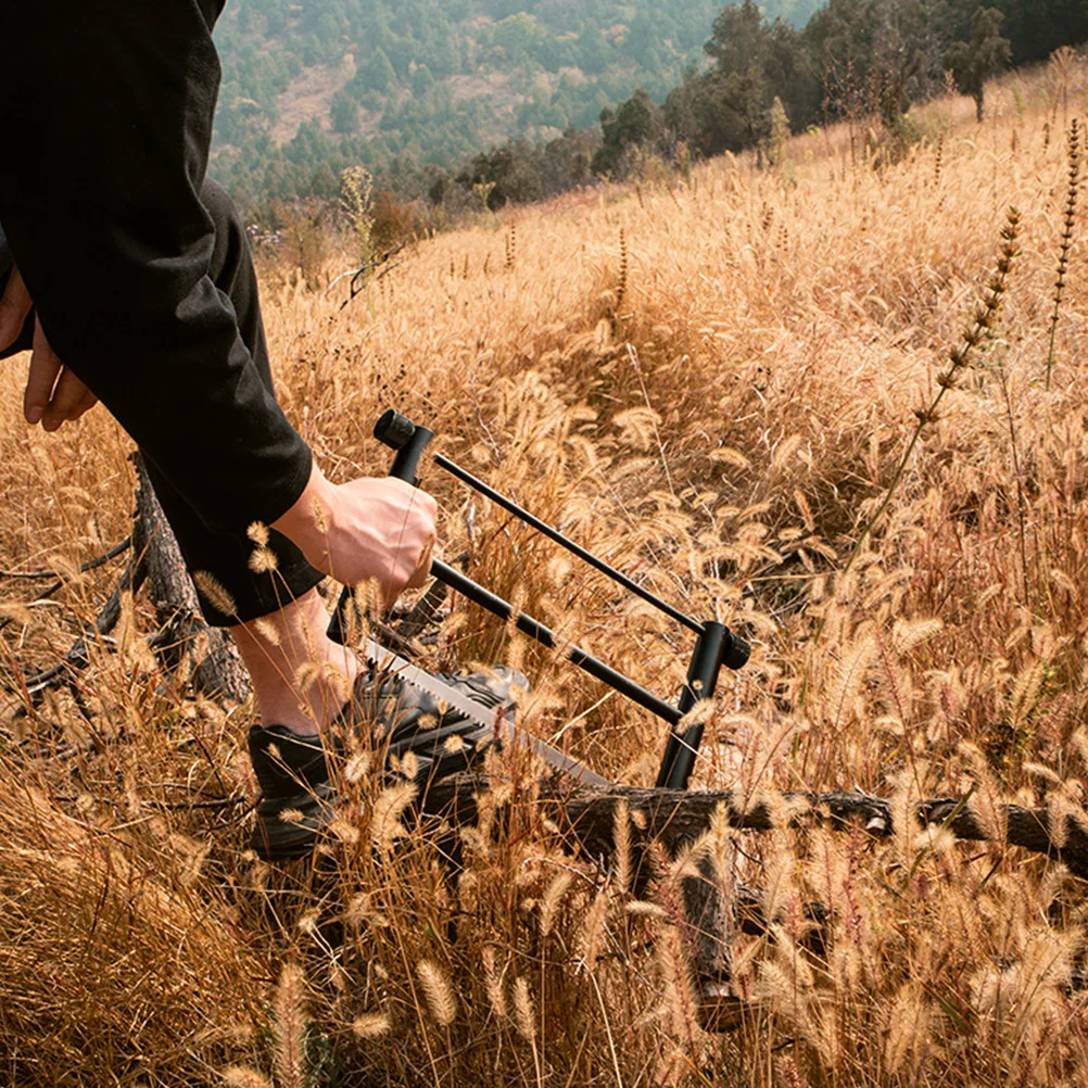 

Portable Folding Bow Saw Ultra-Light Aluminum Alloy Collapsible Outdoor Camping Lumber Timber Hunting Multipurpose Pack Saw