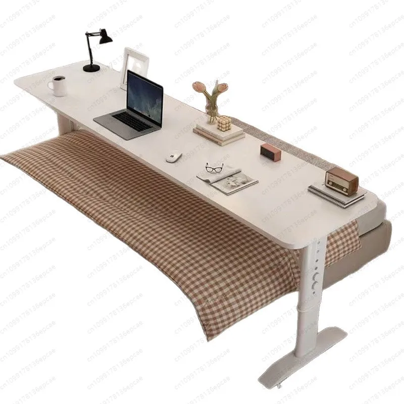 Desk Bedside Computer Desk Double Simple Study Table Mobile Lifting Workbench Against the Wall Bedside Lazy Cross Bed Table