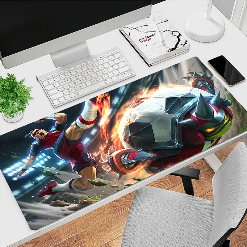 

League Of Legends Lee Sin XXL Mouse Pad Office PC Game Cabinet Keyboard Mousepad Laptop Gaming Accessories Desk Mat Anime Carpet