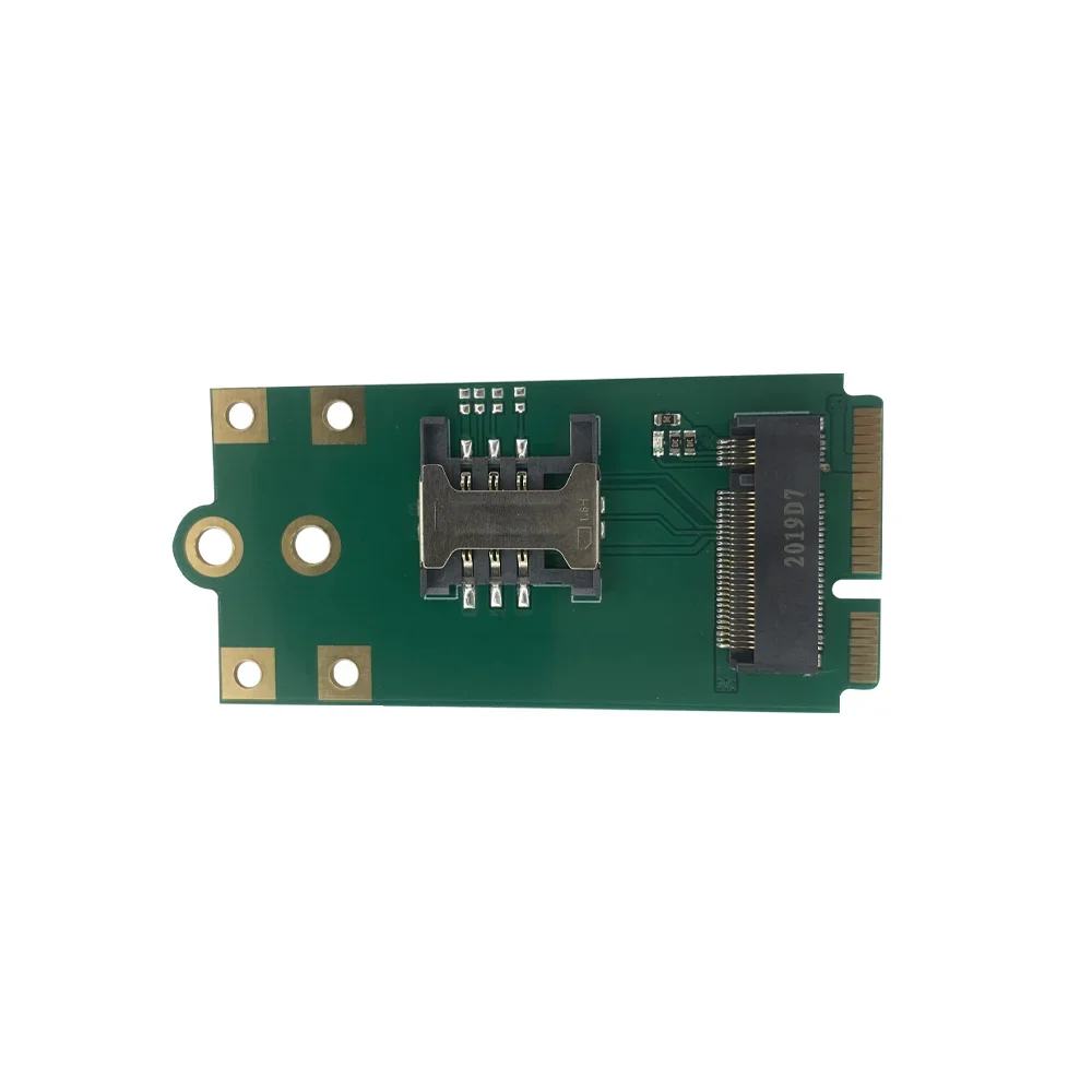4G 5G M.2 إلى MINIPCIE لوح مهايئ لوحات دارات مطبوعة مع فتحة للبطاقات SIM مناسبة لوحدات المفاتيح 52*30 مللي متر/42*30 مللي متر B