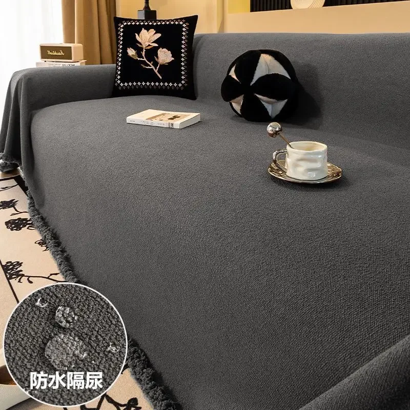 Home Decor Sofa Covers Sofas Furniture Cover Sofa Blanket Cover Aesthetic Prevent Cat Scratching Blanket Solid Color Couch Towel
