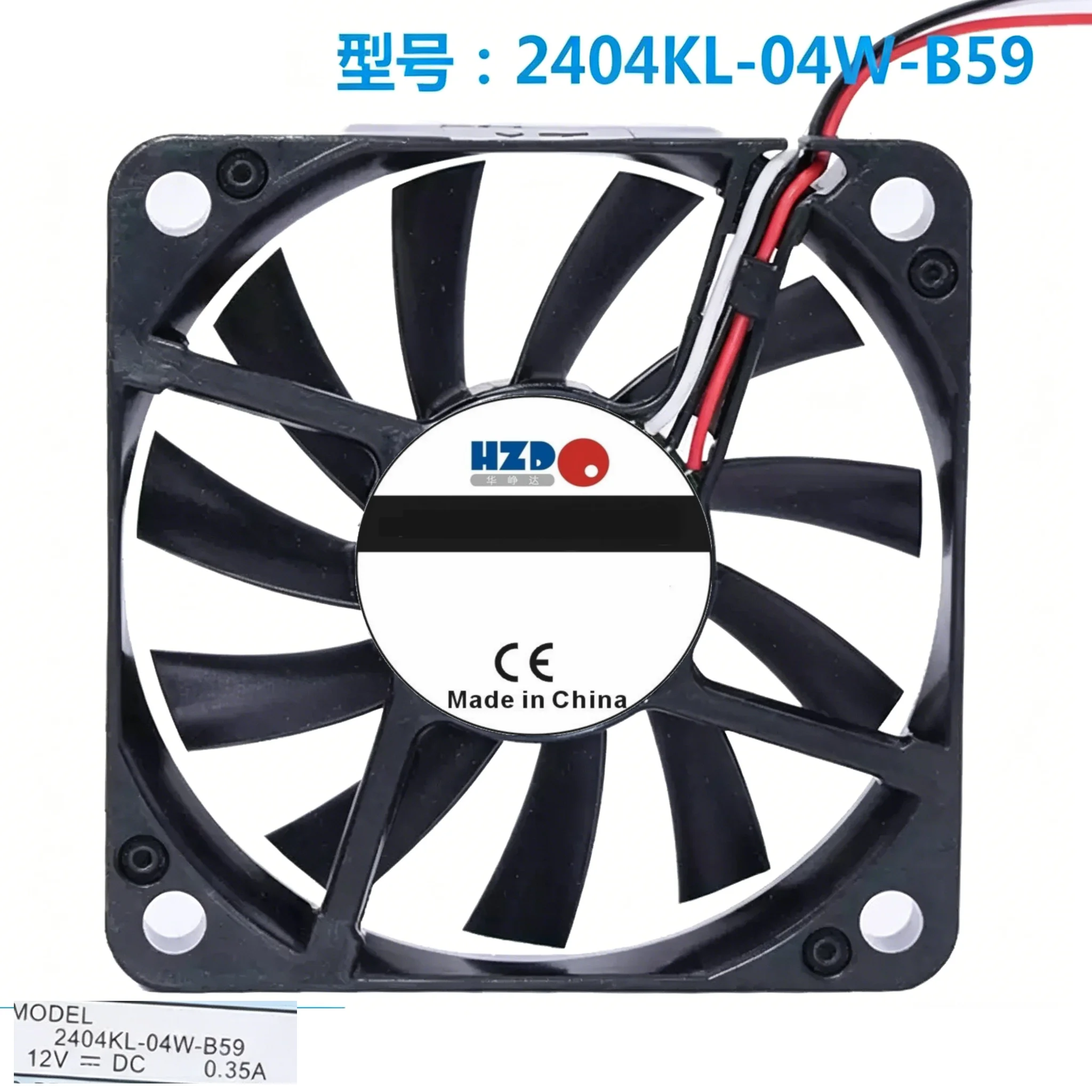 2404KL-04W-B59 DC12V 0.35A 60*60*10MM Alarm Signal cooling fan