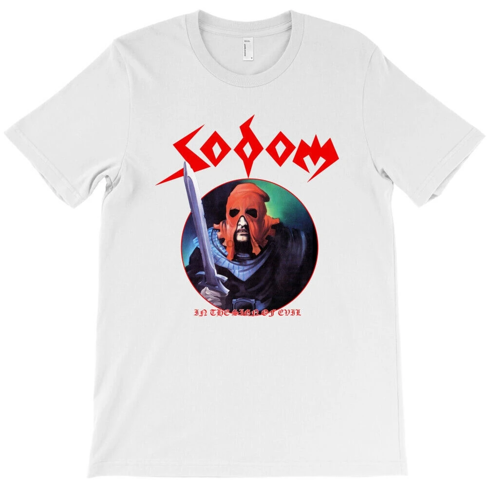 Sodom In The Sign Of Evil T Shirt Vintage Gift For Men Women Funny White Tee