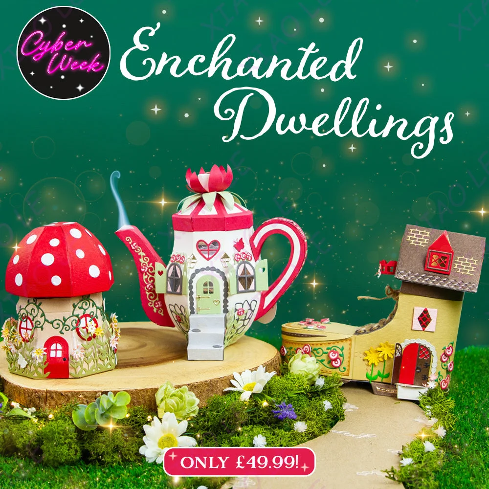 

The Enchanted Dwellings Collection Metal Cutting Dies Christmas Holiday Craft Supplies DIY Make Photo Album Mould Embossing