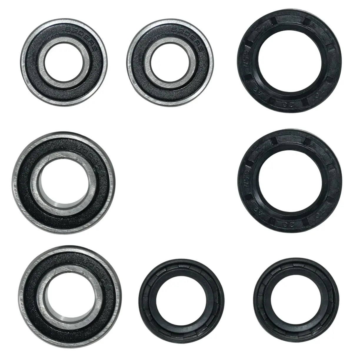 Front Wheel Bearing & Seal Kits Fit for Yamaha YFZ450R YFZ450X YFZ450W Banshee 350 Raptor 125 250 660R Warrior 350 Big Bear 250