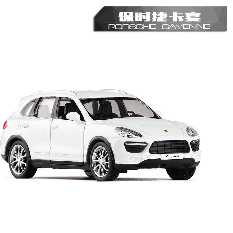 1:36 Porsche Cayenne SUV Diecast Pull Back Model Car High Simulation Exquisite Matte Metal Car Styling Limousine Alloy F226