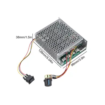 Deska regulátoru otáček motoru DC 10-55V digitální regulátor otáček motoru 100A 12V 24V 48V elektronické součástky pro chod vpřed/vzad 6 nejlepší prodej Ovladač 24V stejnosměrného motoru - №5