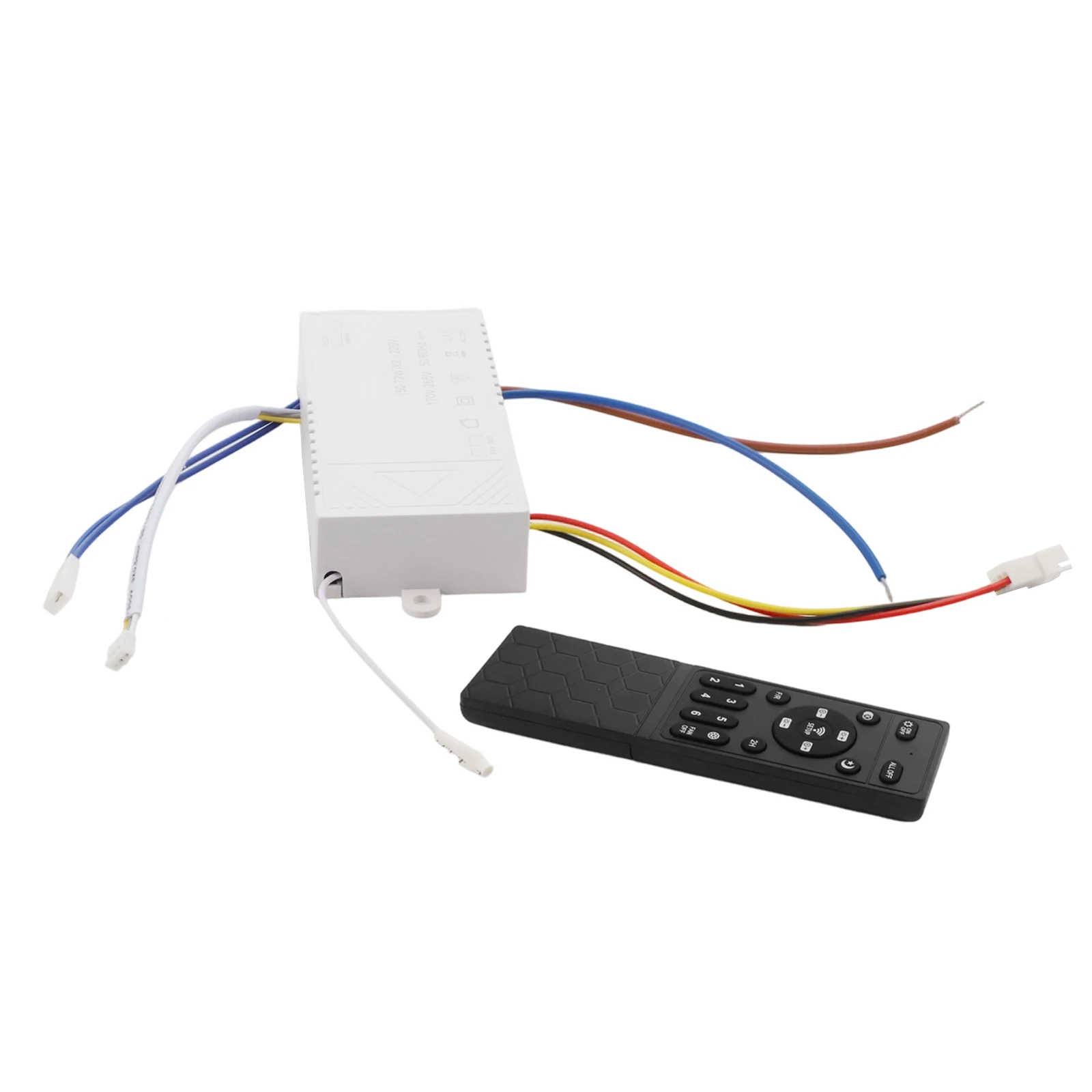 6 LED Ceiling Fan Remote with Variable Frequency DC Controller and Light Brightness Adjustment for Custom Settings