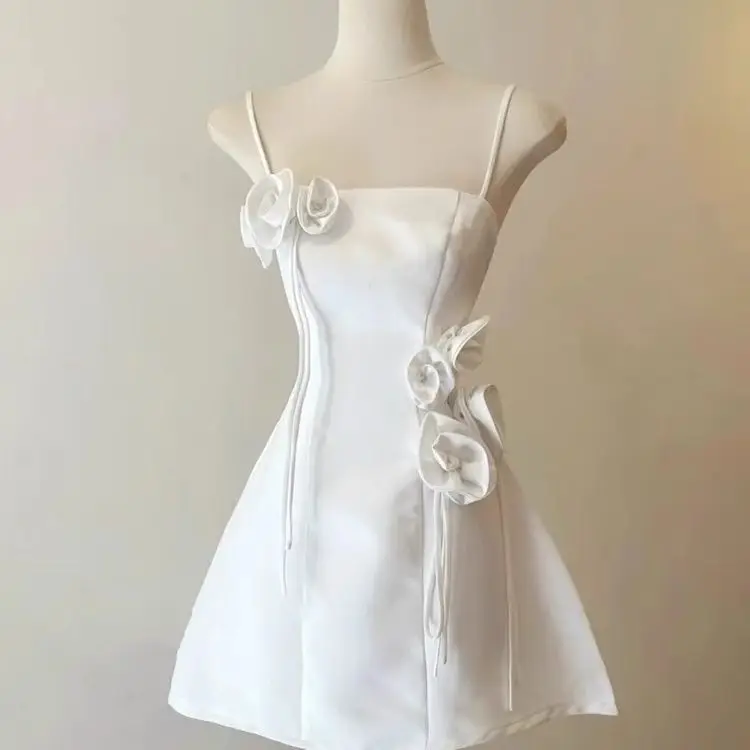 

gentle tube top suspender women's new models are popular this year, waist flower birthday bodycon dress