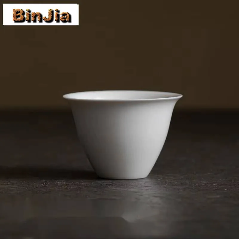 

2Pc/Lot Plant Ash Tea Cup Handmade Ceramic Bowl Japanese Master Teacup Retro Water Jug Personal Cha Cafes Supplies 30Ml