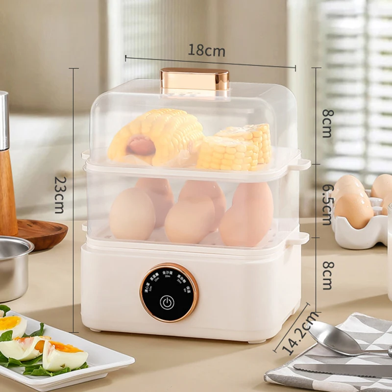 1/2/3 Layers Multifunctional Electric Steamed Eggs Boiler Poacher Food Cooking Steamer Egg Omelette Cooker Breakfast Machine EU