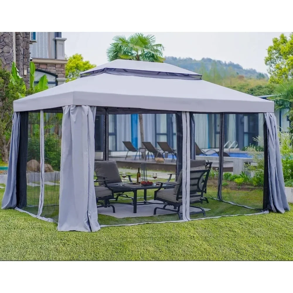 Roof Top Tent Gazebo Canopy Camping Sunshade Beach Grow 10x13 Gazebo for Patios Outdoor Camping Tent