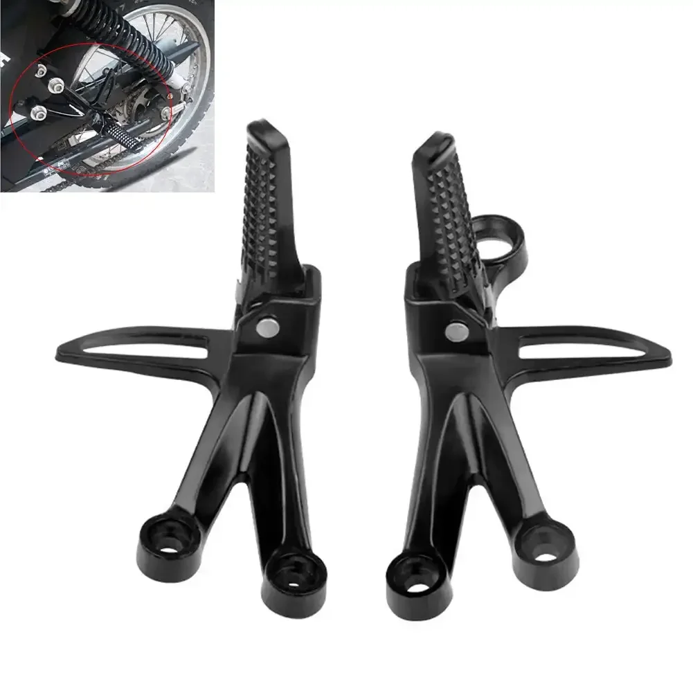 2pcs Motorcycle Universal Aluminum Alloy Cnc Footrest Rear Passenger Foot Pegs for Motorcycle Scooter Modification Accessories