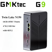 GMKtec G9 Twin Lake N150 MINI PC DDR5 12GB on Board 64GB EMMC M.2 2280 SSD Dual 2.5G Lan WIFI6 BT5.2 Desktop Game Computer