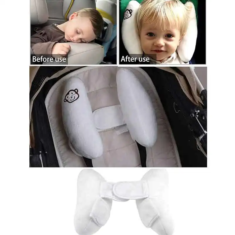 banana shaped Infant Safety Car Seat Stroller Pillow Baby Head Neck Support Sleeping Pillows  Adjustable Cushion Accessories