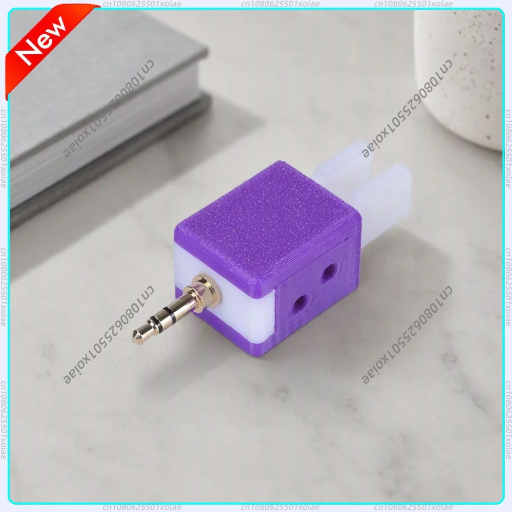 Mini Iambic CW Paddle Key Dual Lever for Quansheng UV K5 K6 CEC Firmware Ham Radio Morse Purple