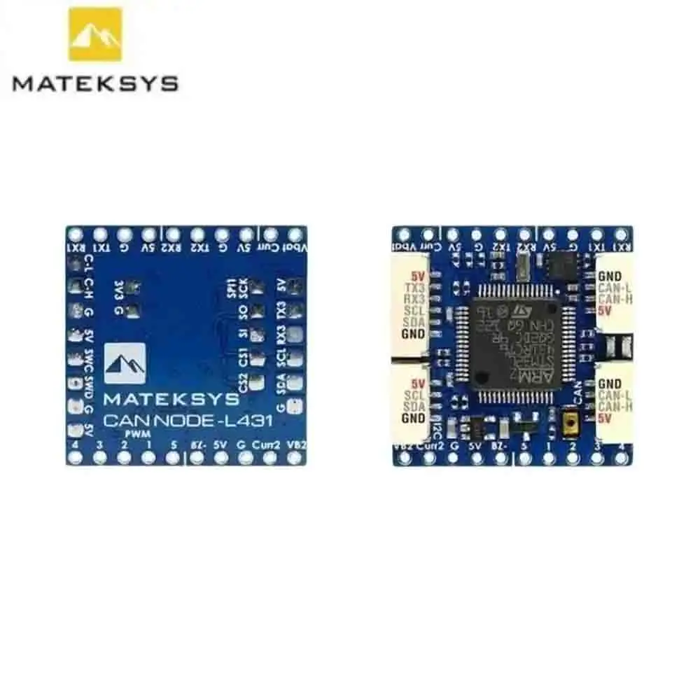 MATEK 2025 جديد CAN-L431 AP_Periph CAN Node DroneCAN L431 (26 × 26 مم) لـ ArduPilot GNSS والبوصلة ومستشعر البارومتر والسرعة الجوية