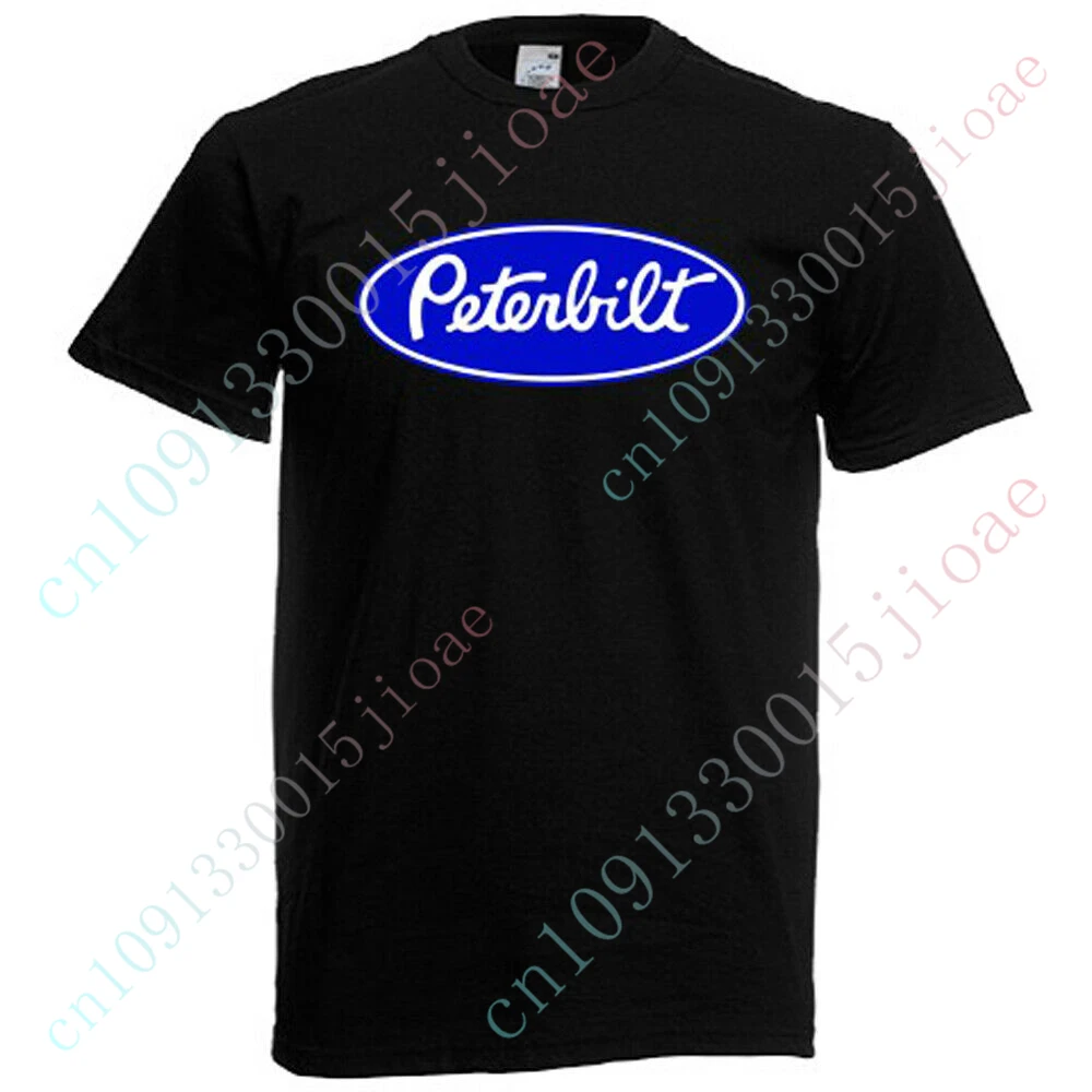 Peterbilt Oversized T-shirt Anime T Shirt For Men Women Harajuku Short Sleeve Top Unisex Clothing Casual T-shirts Custom Logo