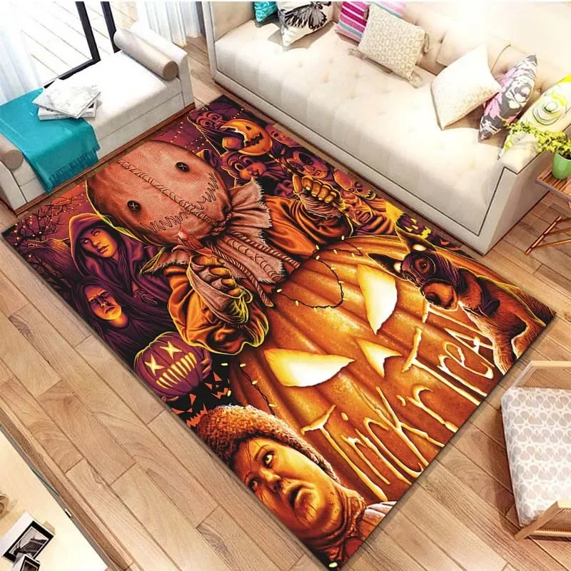 Trick'r Treat Horror Movie Custom Living Room Carpets Non-slip Bedroom Soft Play Mat Birthday Gift Rugs Bedroom Decor Area Rug