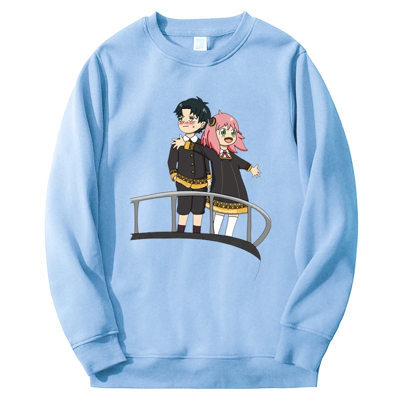 

Kawaii Anya Spy X Family Anime Mens Sweatshirt Hoodies Cartoon Graphic Printed Streetwear Unisex Warm Sudaderas Fashion Pullover