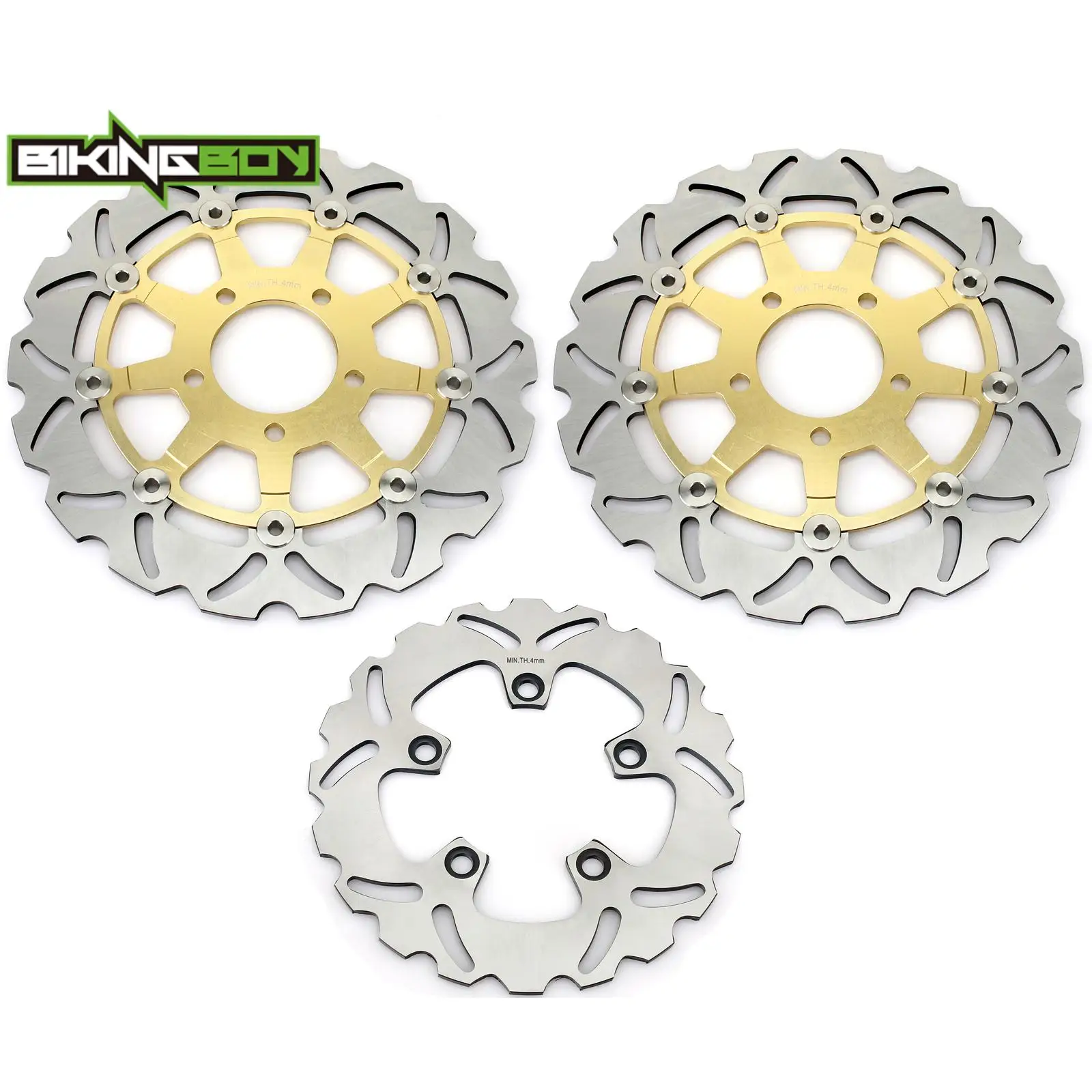 BIKINGBOY For Suzuki SV 650 03 04 05 06 07 08 09 10 SV650S 2003-2012 11 Front Rear Brake Disks Discs Rotors 290mm 220mm Full Set