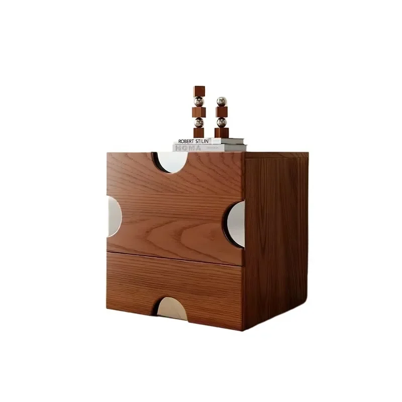 Solid wood bucket cabinet cheese combination modern living room retro wind cabinet simple light luxury small apartment cabinet