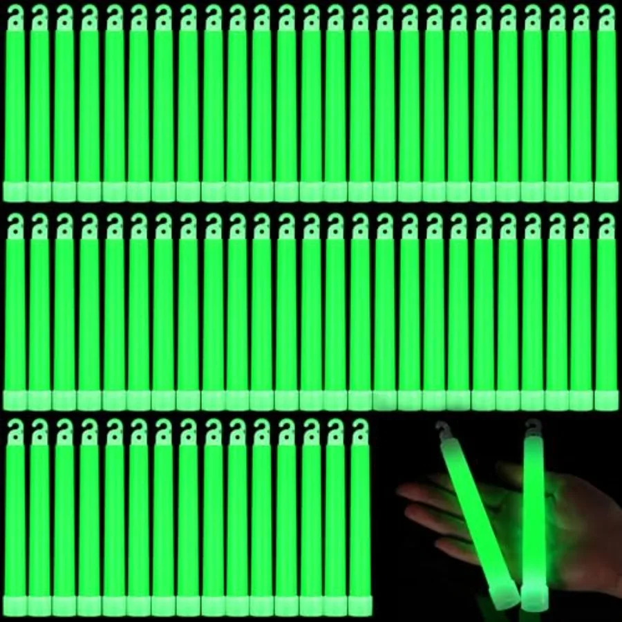

Sotiff Pcs Bright 6 Inch Large Glow Sticks Bulk Emergency Glow in The Dark Sticks with 12 Hour Duration for Camping Hiking Outd