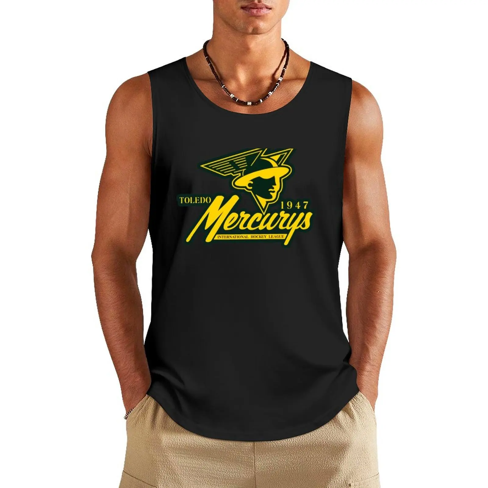 

TOLEDO MERCURYS HOCKEY Tank Top Men's clothes luxury style Men's gym t-shirt Top