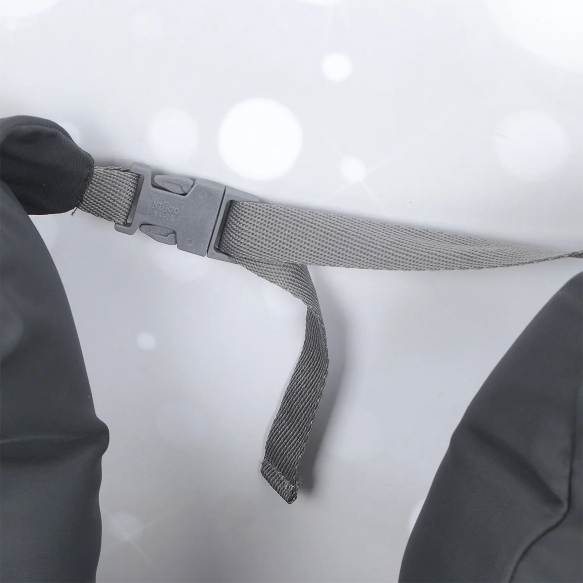 

U Shaped Neck Pillow Grey Premium Spandex Cervical Support Travel Cushion Car Office Home Relaxation Neck Cushion Waist Support