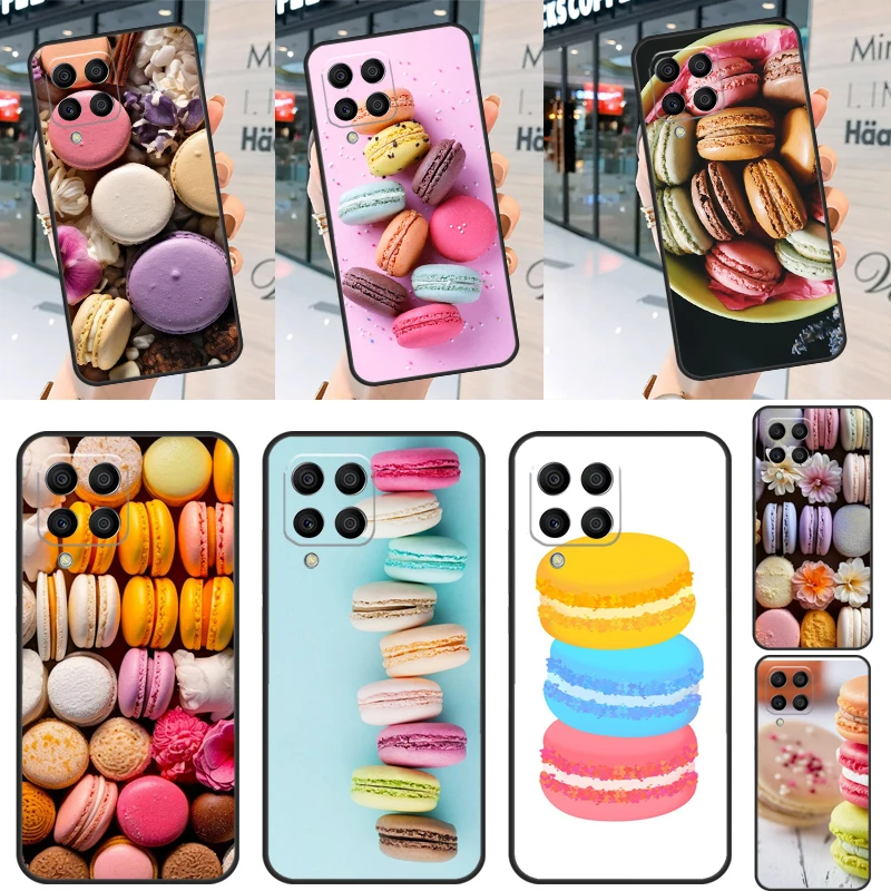 Dessert ice Cream Macaron Food For Samsung Galaxy M31s M21 M31 M51 M13 M23 M33 M53 M14 M54 M12 M32 M52 M30s Phone Case