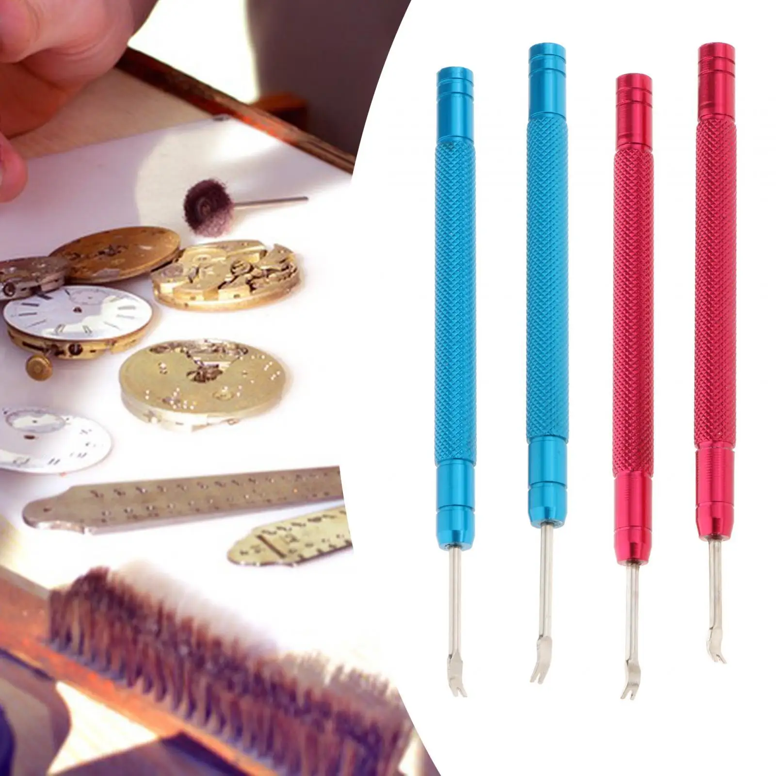 2x Watch Hands Lever Remover Multifunction Replacement Repair Tool for Jewelry Making Hobby Watchmaker Watch Store Watch Worker