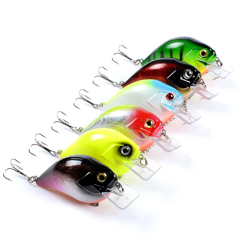 7.5cm/15g Crankbait Topwater Wobbler Hard Isca Artificial Bait Rattling Leurre Long Lip Fishing Lure Pesca Carp Pike Fishing