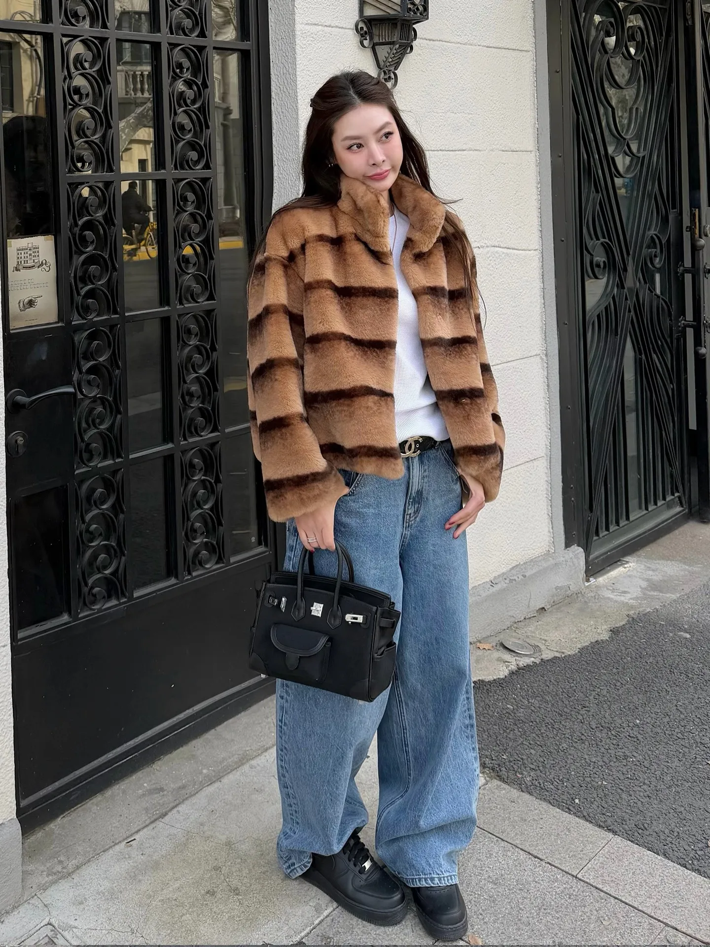 

Retro Waed Blue Straight Leg Jeans Women's Loose Wide Leg Pants Casual Long Trousers Spring New Sle High Waist Cotton