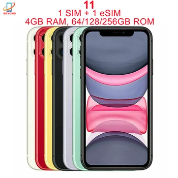 Apple iPhone 11 6.1" Original Liquid Retina IPS LCD 64/128/256GB A13 IOS A2221 A2111 Genuine iPhone11 Unlocked 4G LTE Cell Phone 1