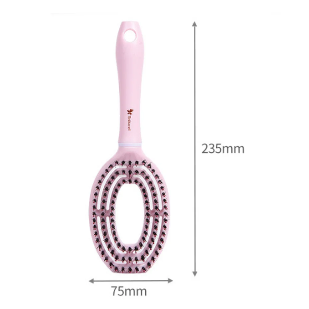 

1pc Scalp Massage Plastic Hairbrush For Women Deep Massager Non-Slip Handle Salon Hairbrush For Women Home Use Pink