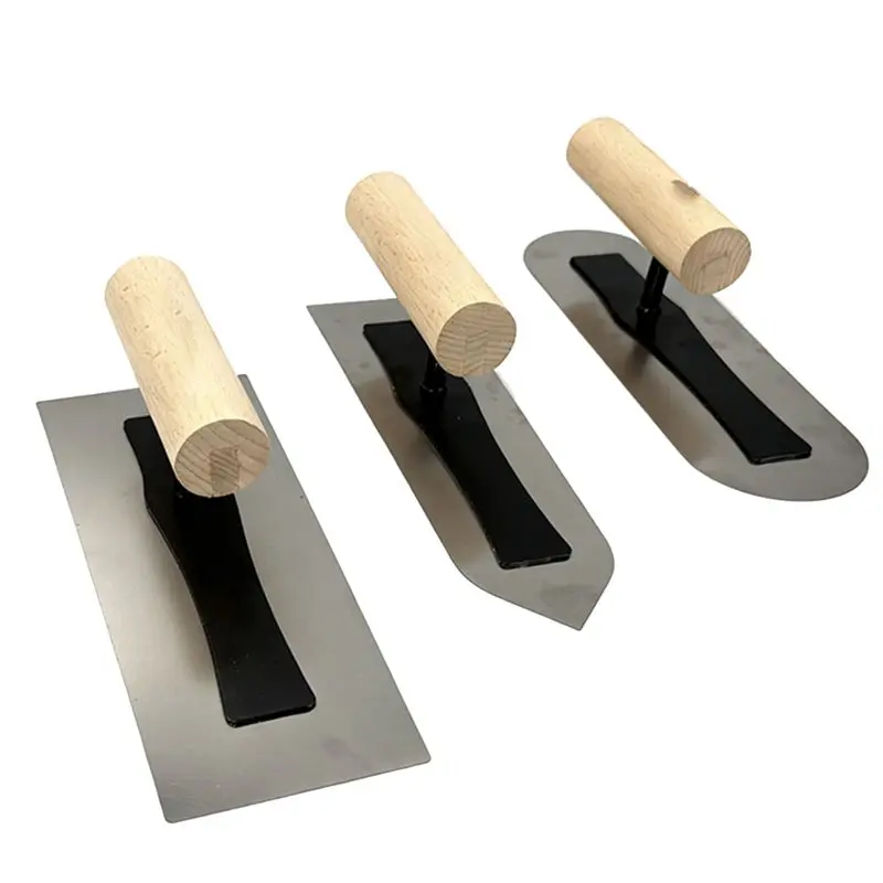 CHCH Professional Flexible Polished Art Paint& Plastering Hand Tools- Stainless Steel Plaster Finishing Trowels(3-Pack)