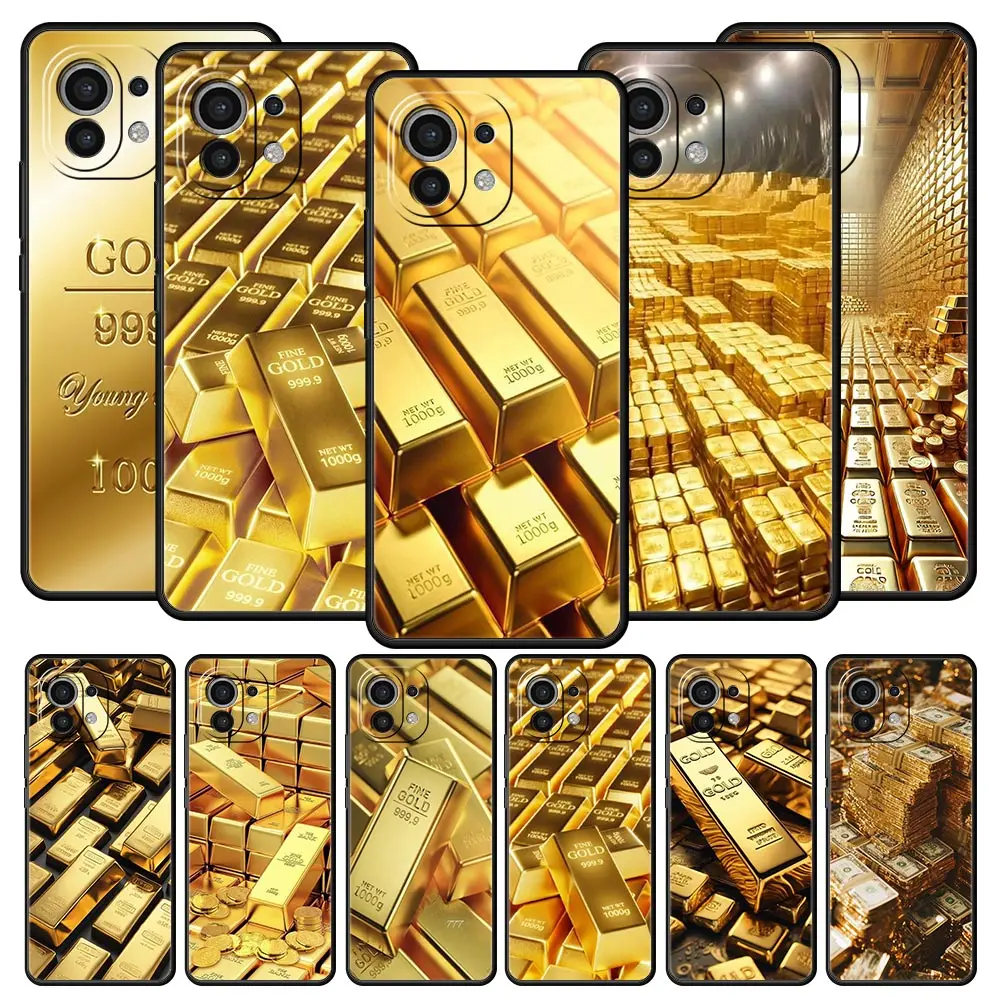 

Gold Money Pattern Phone Case For Xiaomi Mi 17 15 14T 15T 13T 14 13 12 11 11T Poco X7 X6 Pro X5 X4 X3 NFC F3 12T Cover﻿﻿﻿﻿﻿﻿﻿﻿﻿﻿
