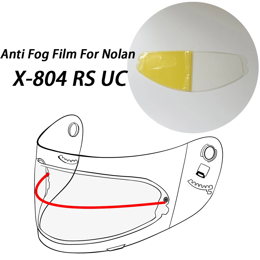 

Прозрачная противотуманная нашивка для мотоциклетного шлема для Nolan X-804 RS UC X 804, козырек для шлема, противотуманная пленка