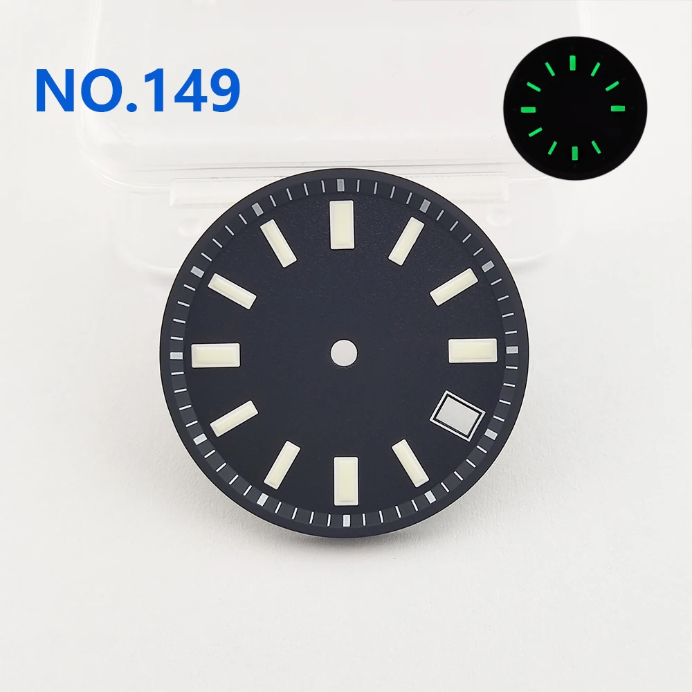 Watch dial 28.5mm/29.8mm Watch Sterile Dial Luminous Watch Accessories Suitable for NH35/NH36 Movement Can be Customized logo