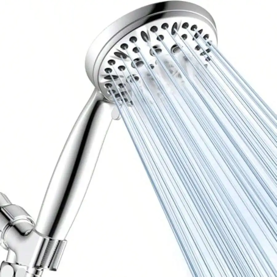 Shower Head 6 Spray Modes Handheld Showerhead High Pressure Hand Shower With 59 Inch Stainless Steel Hose And Adjustable Shower