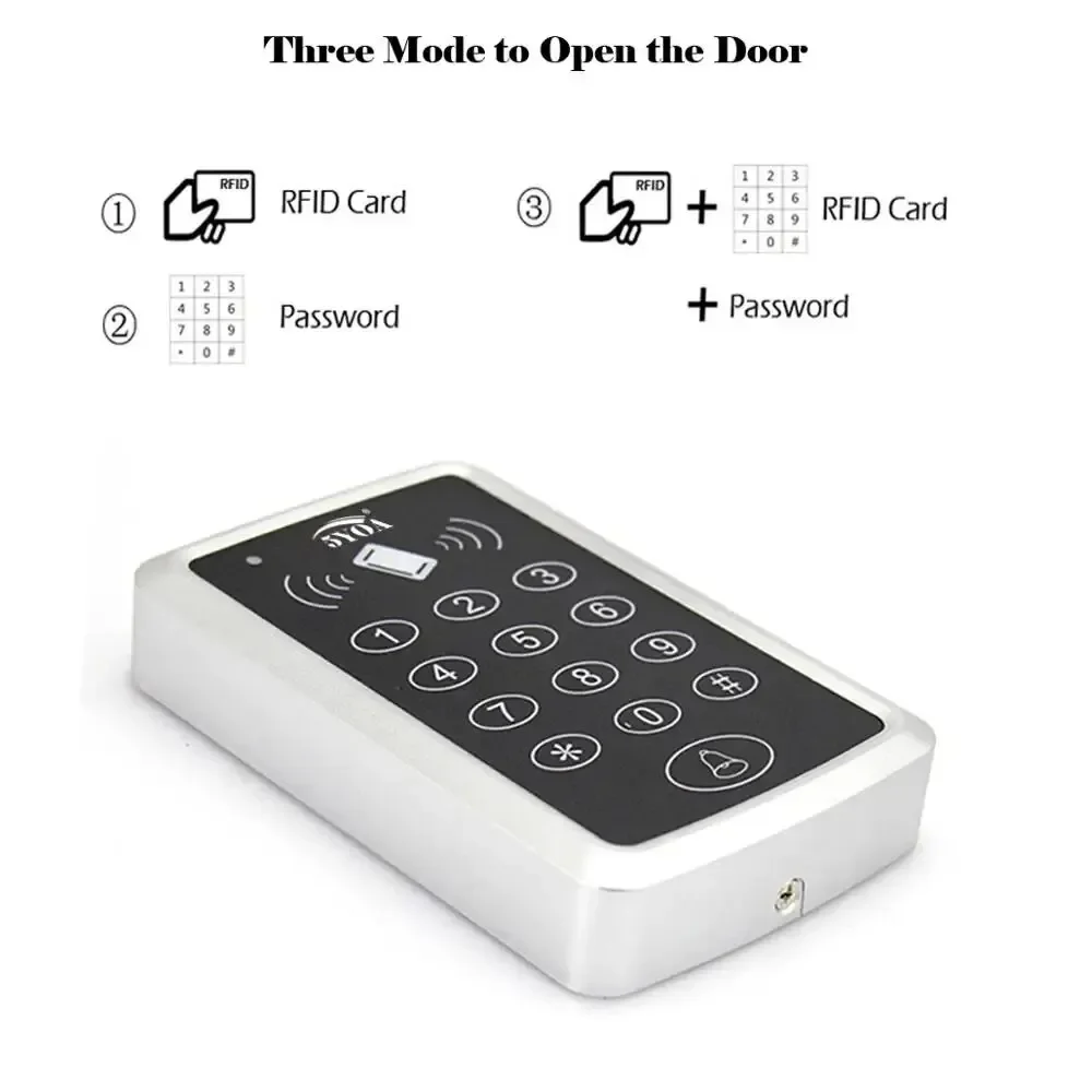 5YOA B03 RFID Keypad Access Control 125KHz EM Card Reader Door Lock Opener Keyboard Controller System for Security