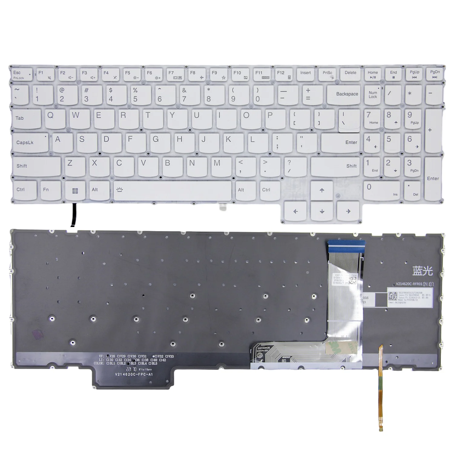 New US For Lenovo Y7000 2023 R7000P Y7000P IRH8 2023 2024 G5000 APH8 Legion 15APH7/8 Y9000X IAH7 R9000X 2022 Gaming 3 Keyboard